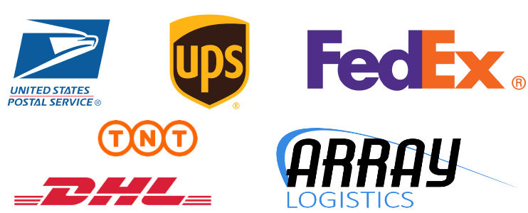 Shipping worldwide with all major carriers